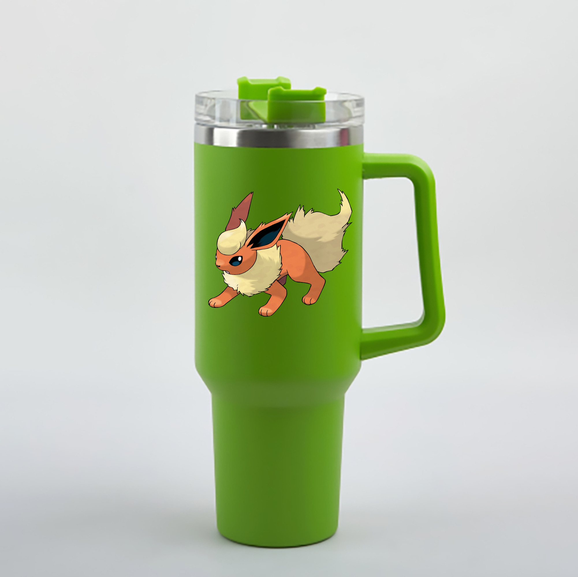 （画像用） ポケットモンスター Pokémon 1200mL車用タンブラー - クリスタルステッカー（プラスチックストロー付き）
